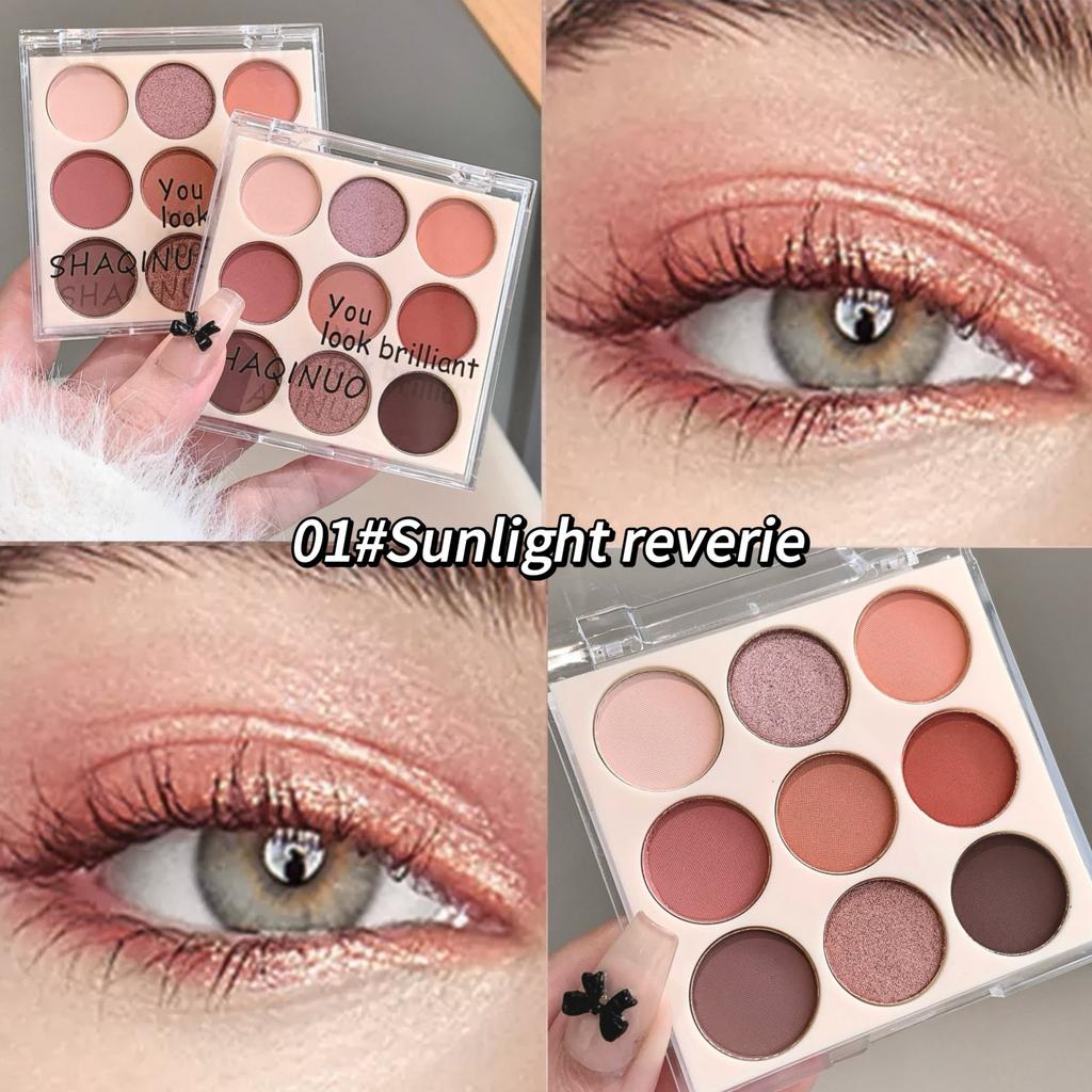 SHAQINUO Disco Ombretti Nove Colori