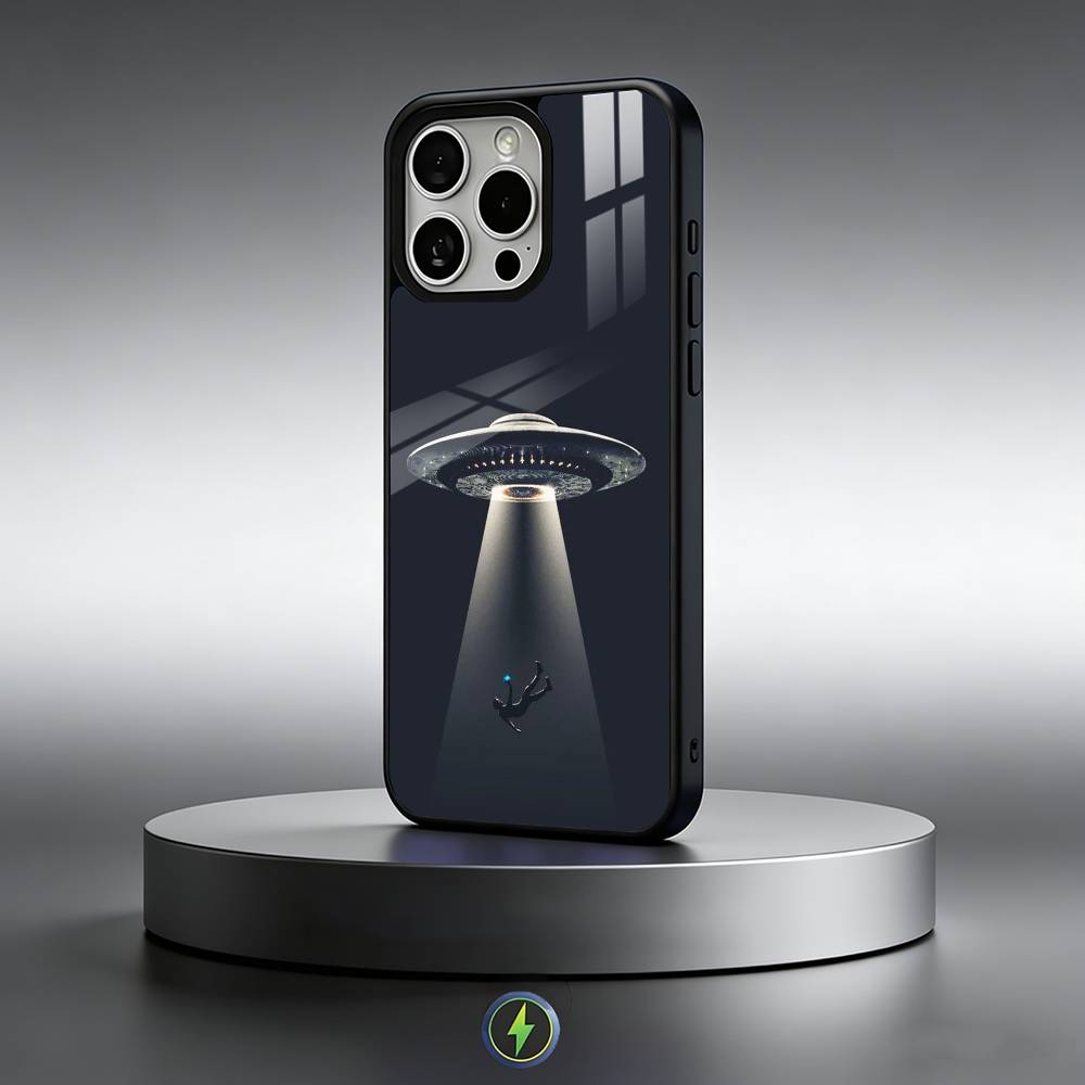 

Singular Space UFO Alien Phone Case For iPhone17,16,15,14,13,12,11 Plus,Pro Max Magnetic For Magsafe Wireless Charging iPhone15PRO