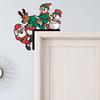 Christmas Door Frame Decor Sticker Snowman &Santa Claus Wooden Door Corner Decor Creative Funny Wall Art For Living Room Bedroom
