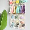 Hair Bows Holder Headband Organizer For Girls, Hair Clips Hanger Storage With Hooks, Wall Hanging Decor For Nursery Room