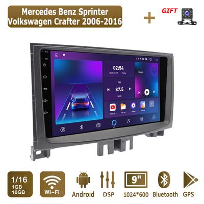 Android Car Radio For Mercedes Benz Sprinter Volkswagen 2006-2016 Multimedia Player Head Unit Stereo GPS Navigation BT WIFI 1+16GB