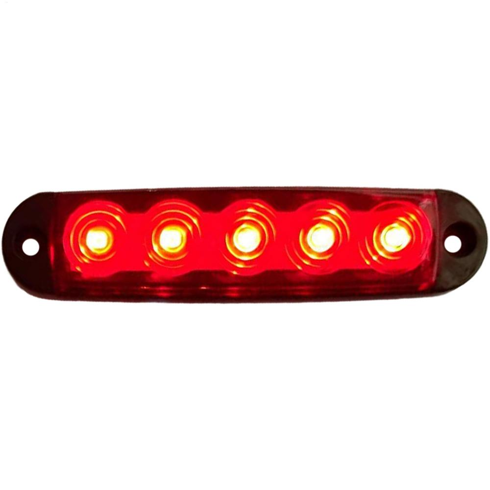 5 LED truck side lights high brightness width lights Waterproof Truck LED Side Marker Lights Clearance Indicator Lamp Lights красный