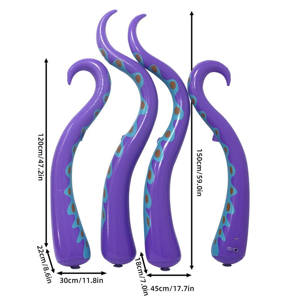 Halloween Inflatables Outdoor Decorations PVC Waterproof Blow Up Octopus Tentacles for Holiday Spooky Halloween Decoration for