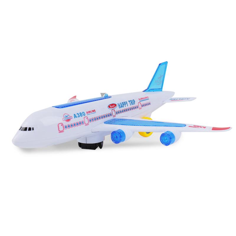 Children's Electric A380 Airliner Toy with Lights and Music