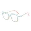 Blue Light Blocking Glasses Women Oversized Cat Eye Glasses Frame for Women with Non-prescription Lens Compuer Eyeglasses Frames