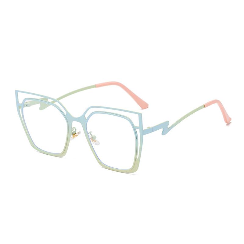 Blue Light Blocking Glasses Women Oversized Cat Eye Glasses Frame for Women with Non-prescription Lens Compuer Eyeglasses Frames