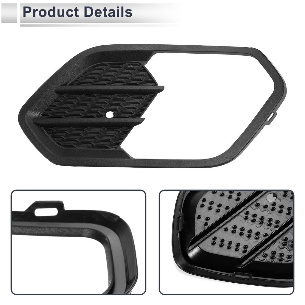 RATCHROLL Front Fog Light Grille with Front Lower Bumper Fog Light Cover Insert for Ford Escape Part Number 1 Piece 2017-2018, GV4517K946AB5YZ9, ABS,