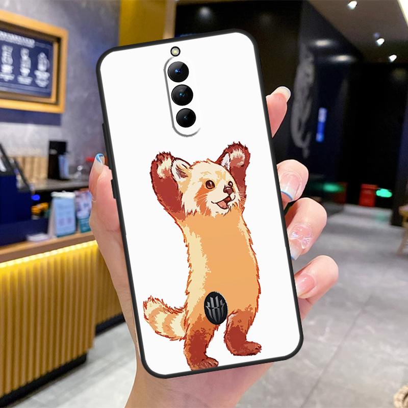 

Red Panda Case For Nubia Red Magic 10 9 8 Pro Plus 6 7 6S 7S Pro 5G 6R RedMagic 9S 8S Pro Plus Cover RedMagic 10 Pro Plus