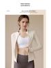 Women's Slim Fit Zip-Up Long Sleeve Yoga Top for Running & Fitness