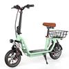 iScooter I12 Electric Scooter with Seat for Adults, 500W 12" Dual Suspensions Commuter EScooter with Basket, Height Adjustable Seat & Handlebar