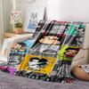 1pz Coperta in Flanella con Stampa Mafalda, Alta Qualità per Tutte le Stagioni, Arredamento per la Casa, Calore e Comfort, Perfetta per Regali di Natale