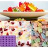 MiniSilicone Gummy and Chocolate Molds 3D Snack Candy Molds with Liquid Dropper  Foldable Storage for DIY Baking Cake Decorating