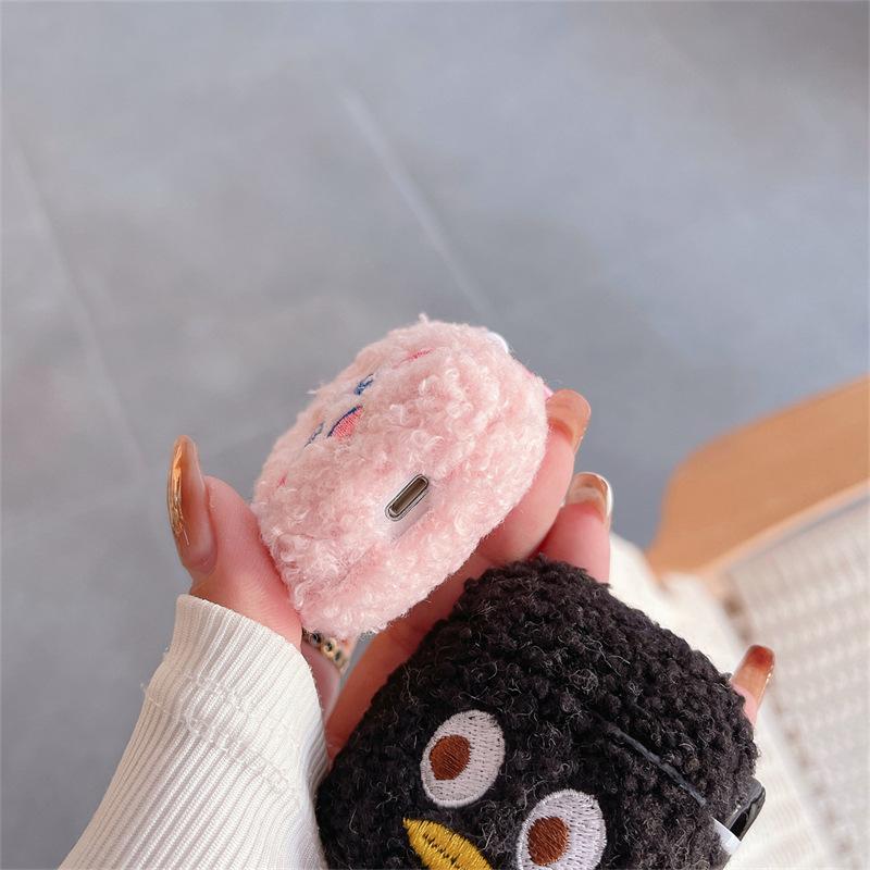 Cute Cartoon Plush AirPods Earphone Cover for Apple Pro2 3rd Generation Wireless Bluetooth Protective Case Creative 1