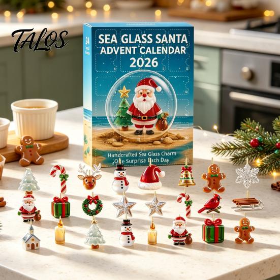 Creative Christmas Gift for Kids Advent Calendar 2026, 24 Days 2D Acrylic Tree Bear Elk Snowman Holiday Ornaments Countdown Tree, Window Home Decor