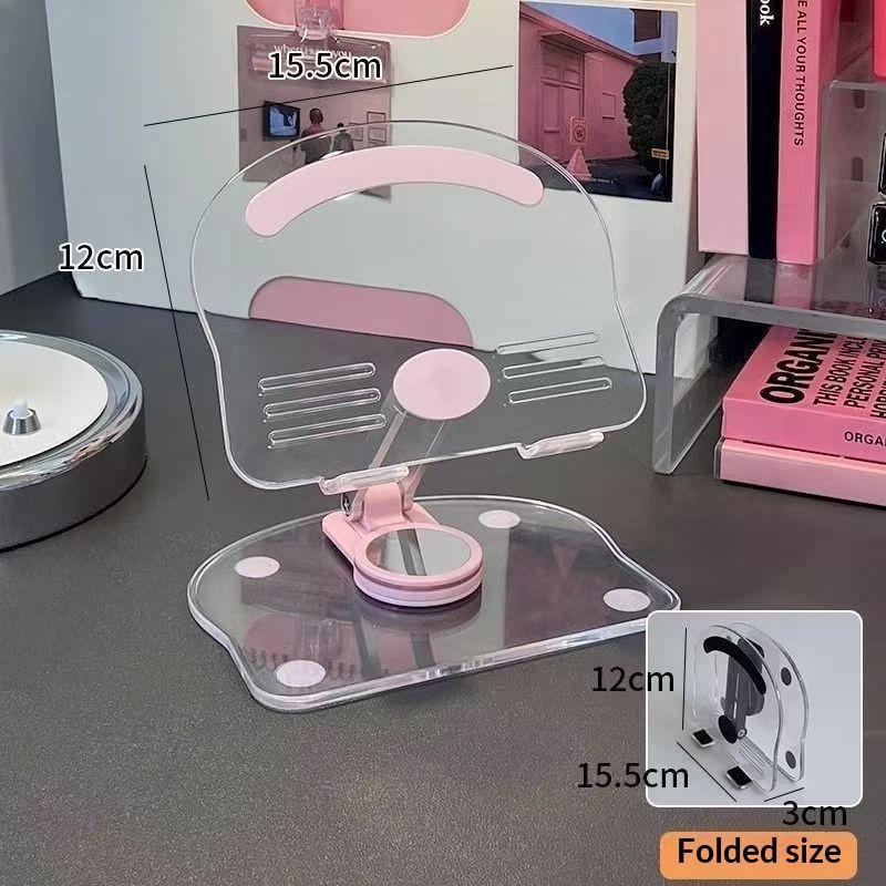 Universelle Faltbare Handyhalterung 360 Grad Drehbar Schwenkbar Tablet-Ständer Rutschfest Höhenverstellbar Für Ipad/Iphone Ständer