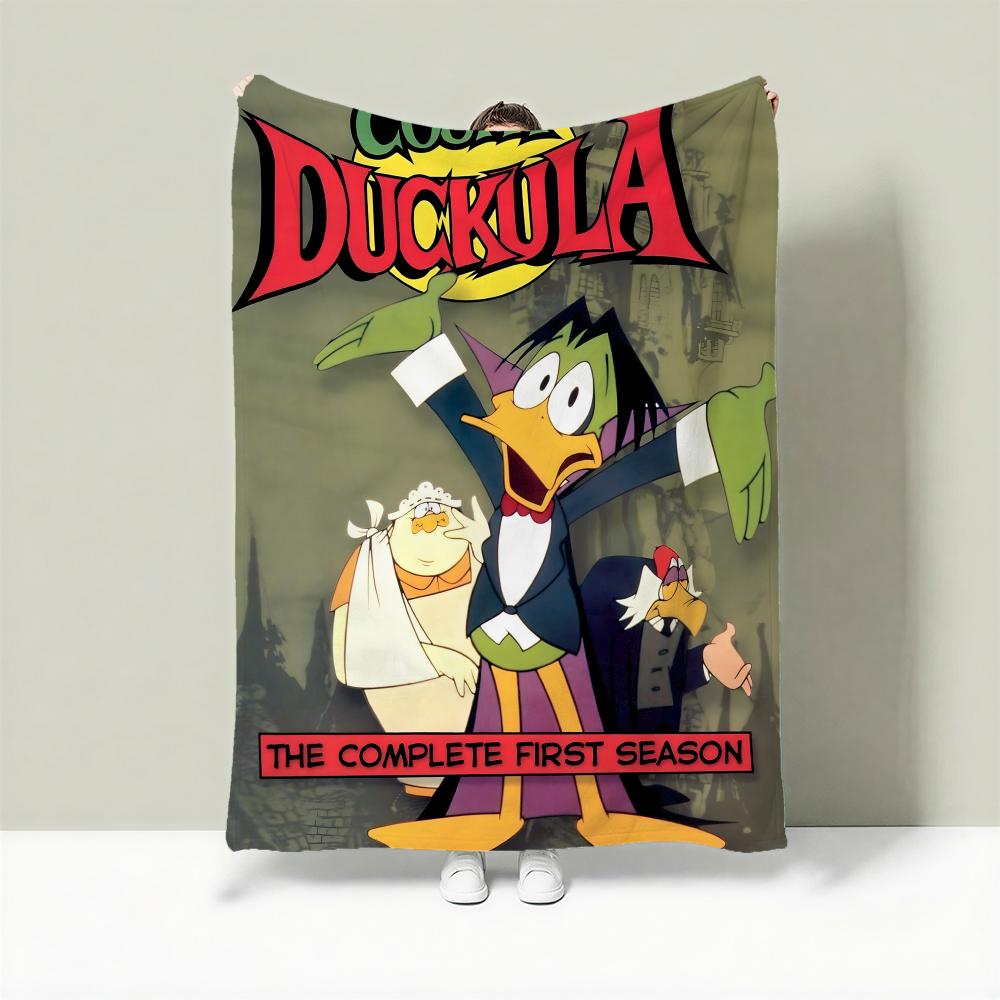 Coperta Leggera in Flanella Disegno Anatra C-Count Duckula 240g Morbida e Delicata sulla Pelle per Rinfrescarsi in Estate