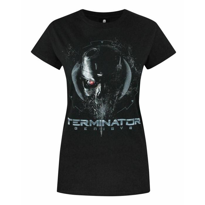 Exterminador do Futuro: Camiseta Genisys feminina/senhora com endoesqueleto
