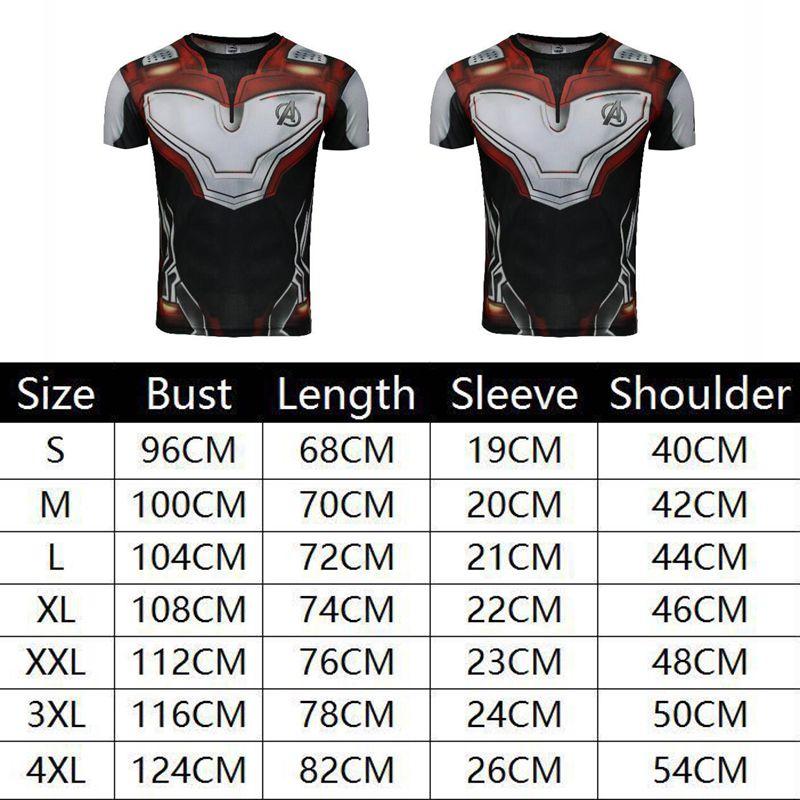 The Avengers 4 Endgame Superhero 3d Short Sleeve T-shirt With Vibrant Design