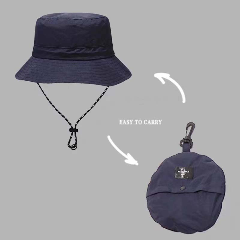 New Sun Protection Bucket Hat Portable Foldable Fisherman Caps Camping Hiking Fishing Cap Summer Outdoor Sports Panama Hat
