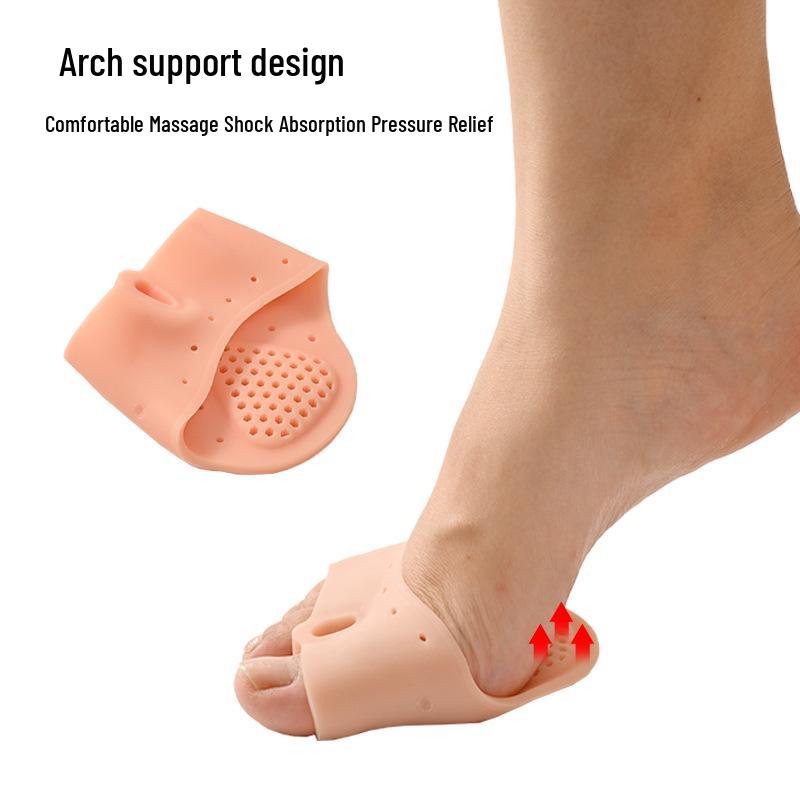 Silicone Three-Hole Toe Separator with Arch Support & Massage Function