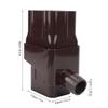 Rainwater Collection System Easy Installation Efficient Rain Barrel Diverter Kit For Downspout Brown