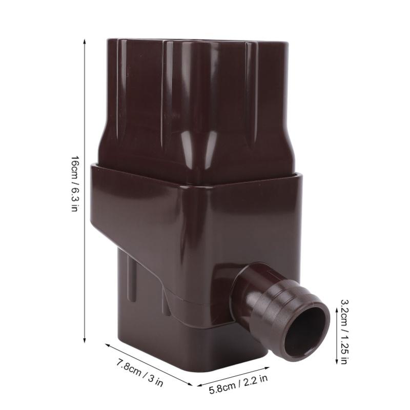 Rainwater Collection System Easy Installation Efficient Rain Barrel Diverter Kit For Downspout Brown