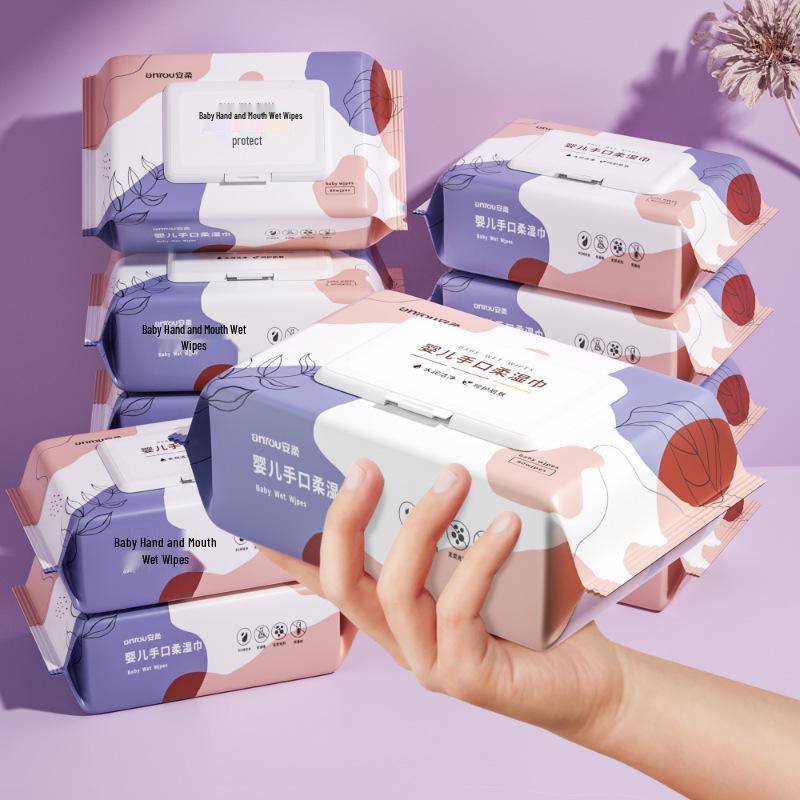Economical Family Pack: Baby and Child Wet Wipes for Hands, Face, and Bottom - Large Pack with Free Shipping