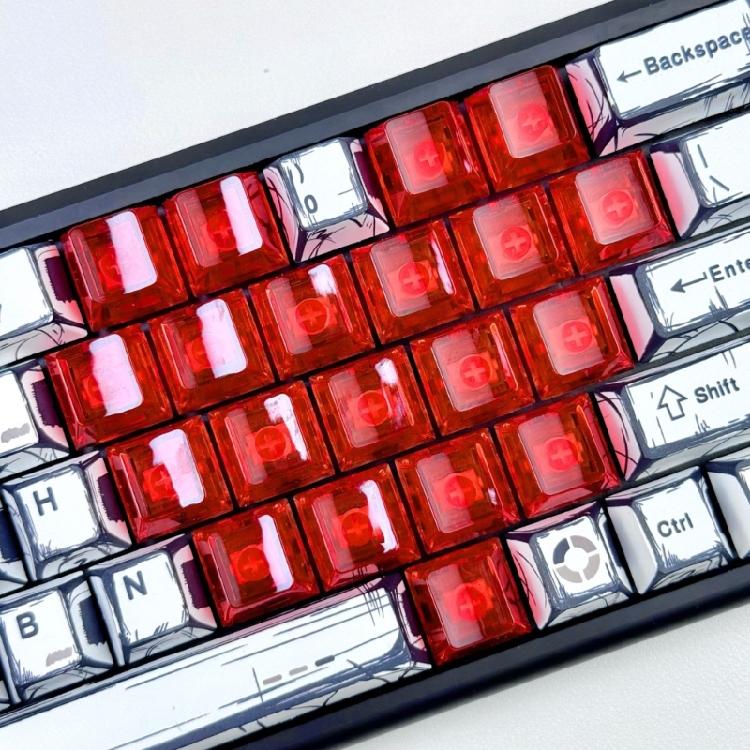 PC Herz Keycaps 21 Tasten OEM Höhe Rutschfest Mechanisches Upgrade