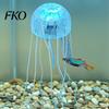 Ungiftiges Aquarium-Dekorationsobjekt, künstliche Qualle, weiches Silikon, fluoreszierend, realistisch, schwimmende Qualle für Meerwasseraquarien, sicheres Fischbecken