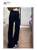High Waist Deep Grey Flare Pants - Petite Slimming Casual Sweatpants for Women