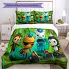 3pcs The Octonauts1 pattern bedding set duvet cover set includes duvet cover &pillowcases, perfect all season bedroom decoration & gift