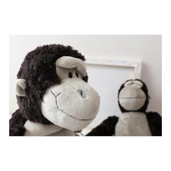 Gorilla Stuffed Animal Plush Toy, Large Soft Chimpanzee Pillow, Gift for Kids, Bedside Decoration, Cute and Fluffy, Children's Day Present, Cushion,