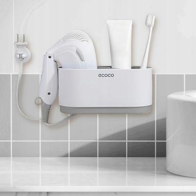 Wall-Mounted Hair Dryer Holder Without Drilling 19x9 Cm