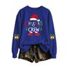 Women's Casual Christmas Letter Print Crewneck Sweatshirt for Holiday and Everyday Wear