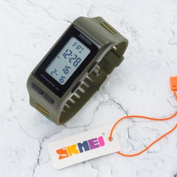SKMEI SKM-1363 Marathon Jogging Cvičení Muži Ženy Pár Elektronický módní budík Stopky Digitální sportovní hranaté náramkové hodinky