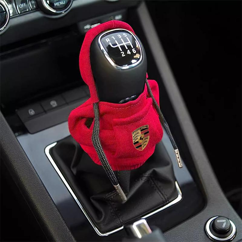 1 ks Kryt řadicí páky do auta Malý svetr Dekorace Mikina s kapucí na řadicí páku Styling auta Pro Porsche 911 918 928 944 968 Boxster Cayenne Macan Panamera