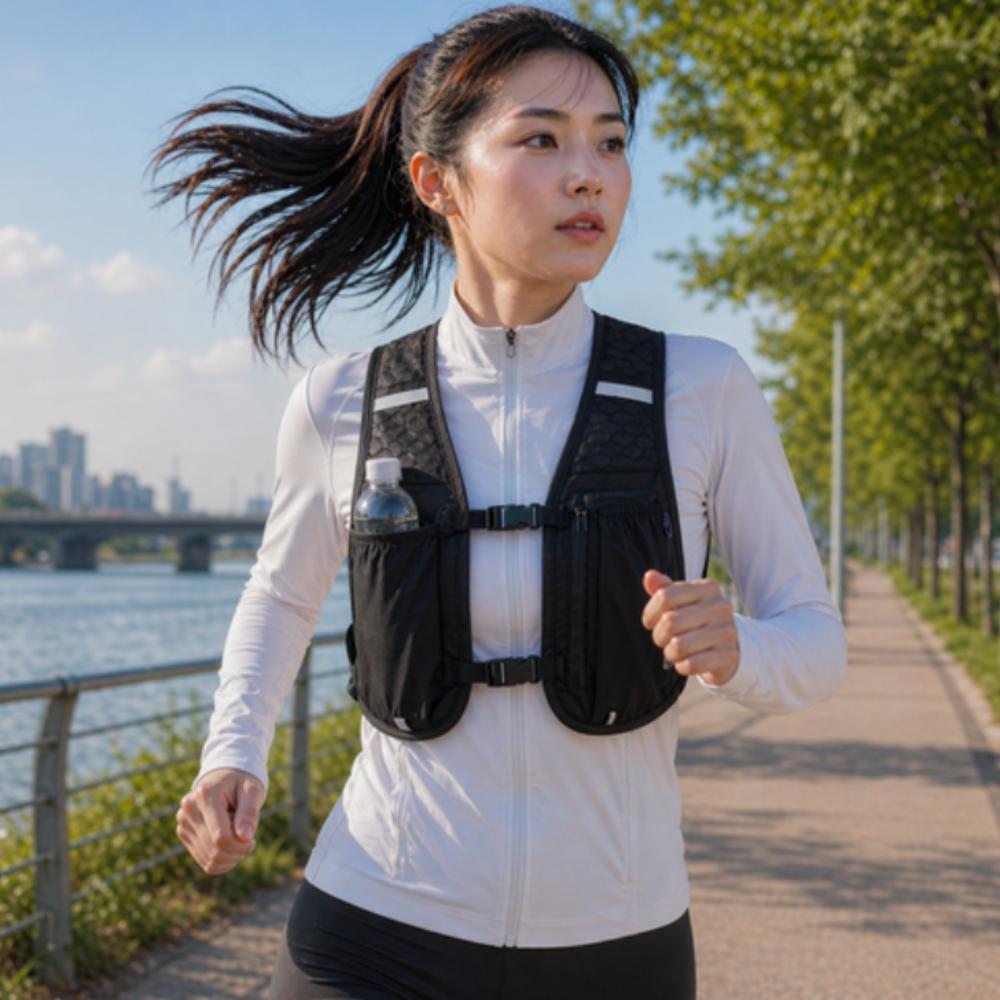 Chenimo Ultralight Static Running Vest Trail Running Backpack Water Bottle Phone Storage