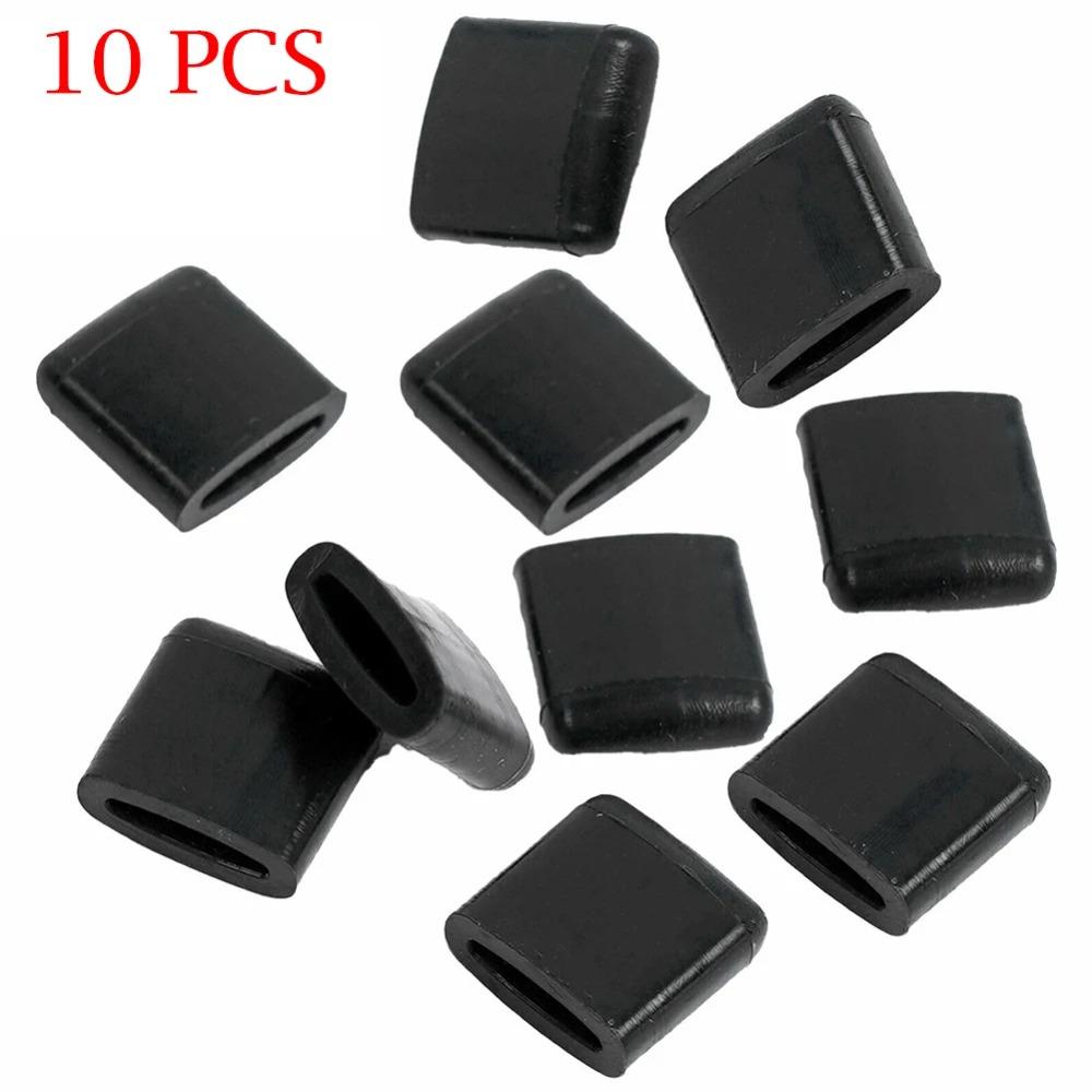 10Pcs Silicone Air Fryer Rubber Bumpers Replacement Detachable Air Fryer Protection Cover Anti-Scratch BBQ Pan Tray Rubber