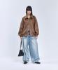 Standarderror 87-Stan009 [Renewal] Standard Blouson Suede Jacket Crack Brown (C Type)