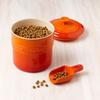 LE CREUSET Pet Food Container (with Scoop), Natural Pink, for Dogs and Cats [Official Product In Japan]