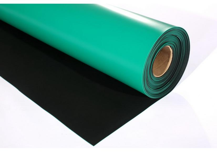 Green-Black Double Layer ESD Safe Work Mat, 2-3-5mm, Sulfur-Free, Anti-Static for Computing Center Maintenance