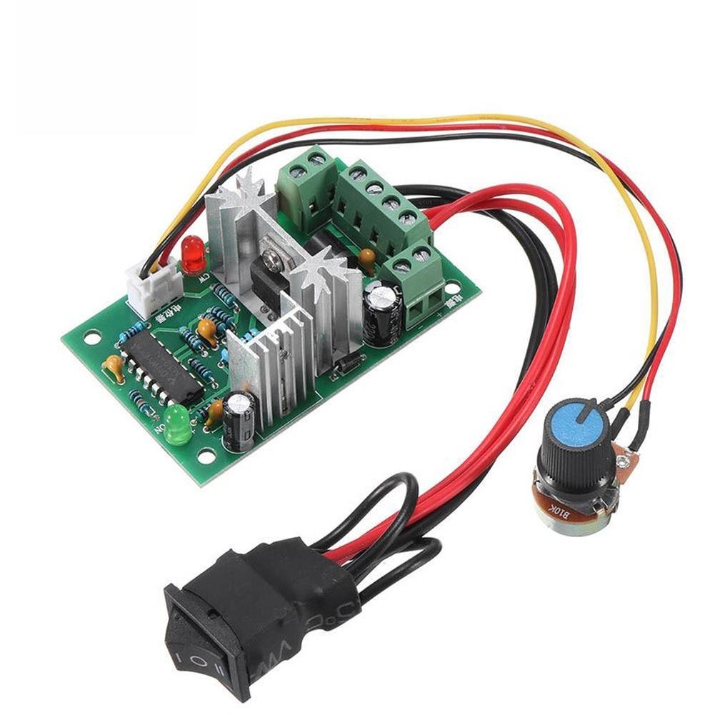 Gleichstrommotor für PWM-Drehzahlregler 120W Eingangsspannungsbereich 10V 12V 24V 30V Vorwärts-Rückwärts-Drehung Externer Potentiometerknopf