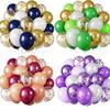 10 Zoll 30 Stück Glitzerpapier-Schnipsel Ballon-Set Dekoration Ballons Weihnachten Halloween Geburtstag Feiertag