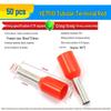 European Tubular Wire Connectors: VE0508, 7508, 1008, 1508, 2508 Pin Terminals