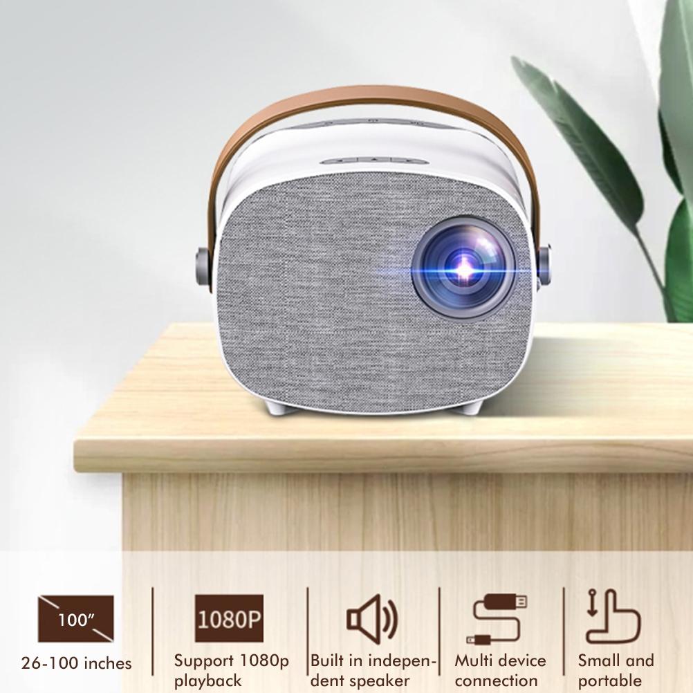 YG230 Portable Mini Projector 640x360P Supports 1080P 100 Inch Home Theater Video Projector