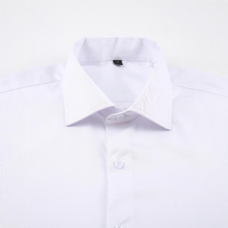 Camicia da Uomo a Colore Unico Pronta per il Business Bottoni Vintage Comoda Camicie all'Ingrosso