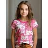 Kids Clothes Children's T-Shirt Girl Short Sleeve Top Cartoon Cat Girls Summer Clothes Child T-Shirt  Children's Clothing