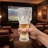 Waist Tight Beer Glass Football Glass, 300ml/450ml Capacity Transparent Craft Mug for Home Bar, Soccer Tumbler Sports Fans
