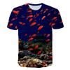 Kids 3D Ocean Pattern Round Neck Short Sleeve T Shirt For School Outdoor Holiday Daily Casual Leisure Daily Wear