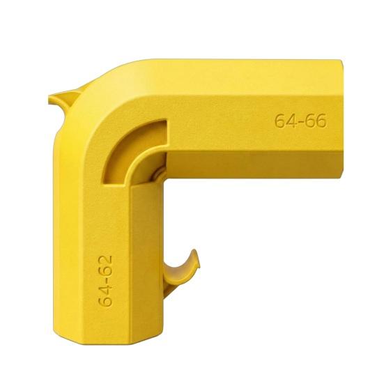 Umbra Studio Dust Collector Adapter, Dual Port Universal Fit 62-66mm Extraction Adapter for DeWALT Table Saws жёлтый